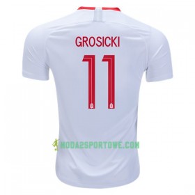 Koszulka Polska Grosicki 11 Mistrzostwa Świata 2018 Domowe Stroje Piłkarskie